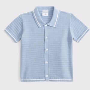 Abercrombie kids sweater button-up short sleeve polo